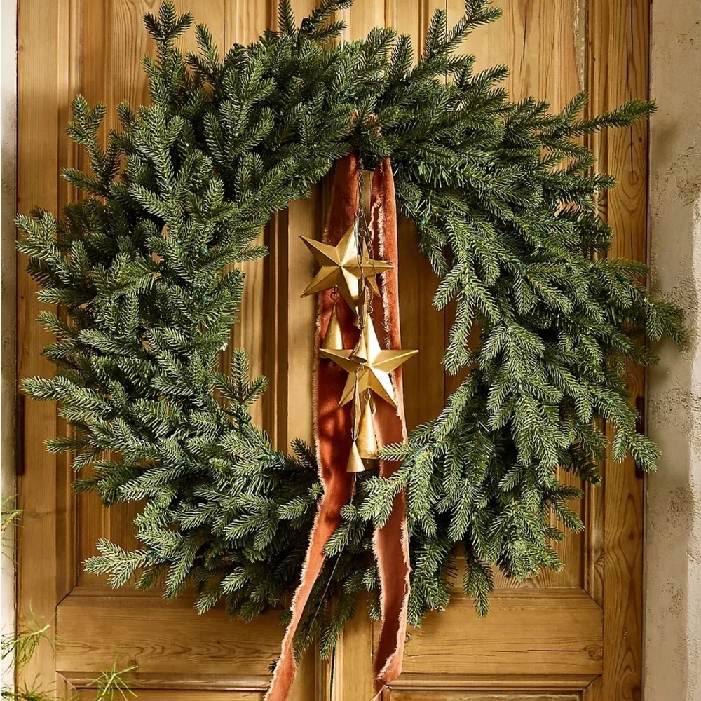 NEW Anthropologie x Terrain Stargazer Nature Effects Wreath 28” & Remote
